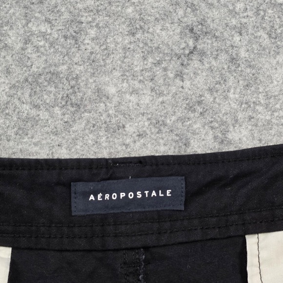 Aeropostale Shorts Mens 38 Black Cargo Stretch Cotton Casual Utility Pockets - Picture 7 of 16
